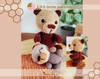 Cute amigurumi otter crochet pattern, Plush otter Pattern - Amigurumi Otter Pattern, PDF crochet pattern for small otter plush toy