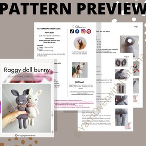 crochet bunny for easter, Easy to follow ragdoll pattern for a bunny. DIY bunny for vintage style nursery