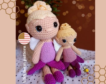 Crochet tooth fairy pattern- low sewing gift for one year old girl or new mom