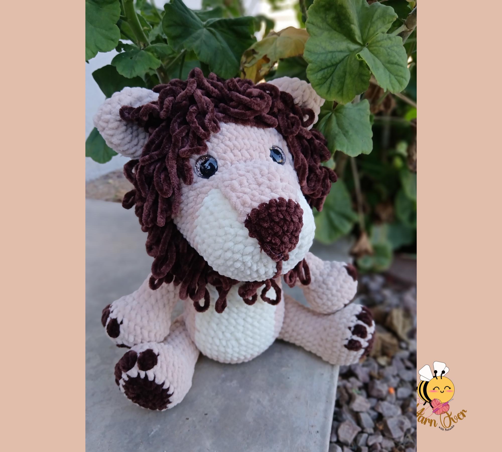 PATTERN Amigurumi Lion: Plush Amigurumi Lion Pattern, Easy Crochet Lion ...