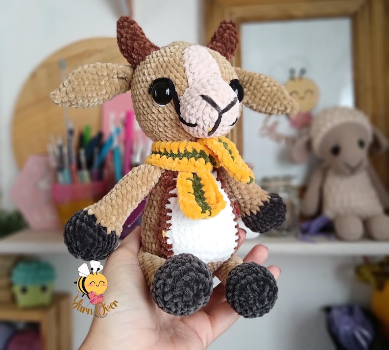 Crochet gazelle pattern, amigurumi springbok, low sew gazelle pattern, amigurumi gazelle, Cute springbok pattern, gift for kids image 8