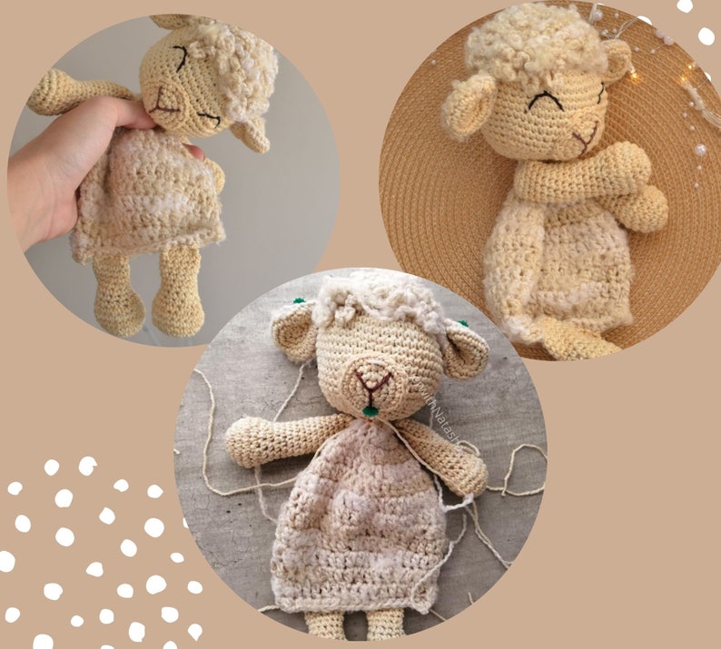 PATTERN for Crochet Sheep Lovey Lamb Lovey Pattern Easy for Etsy Canada
