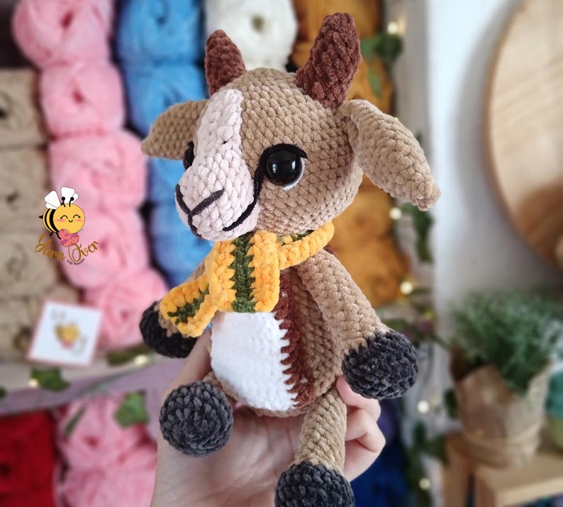 Crochet gazelle pattern, amigurumi springbok, low sew gazelle pattern, amigurumi gazelle, Cute springbok pattern, gift for kids image 9