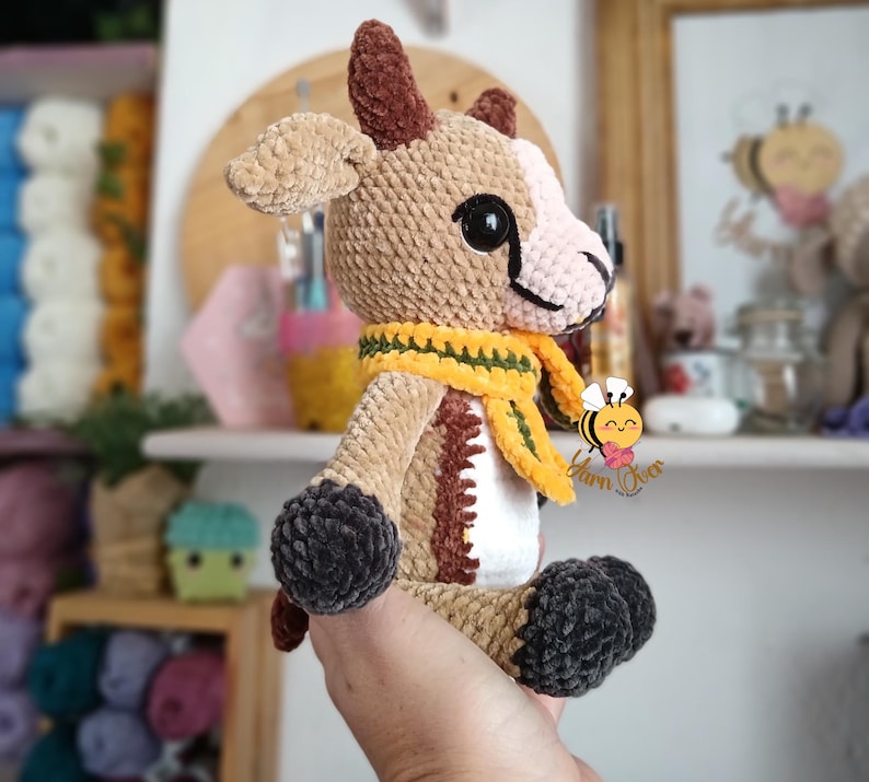 Crochet gazelle pattern, amigurumi springbok, low sew gazelle pattern, amigurumi gazelle, Cute springbok pattern, gift for kids image 6
