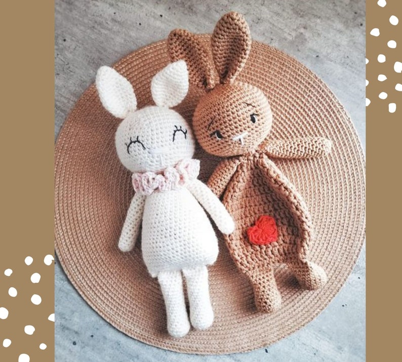 crochet bunny for easter, Easy to follow ragdoll pattern for a bunny. DIY bunny for vintage style nursery