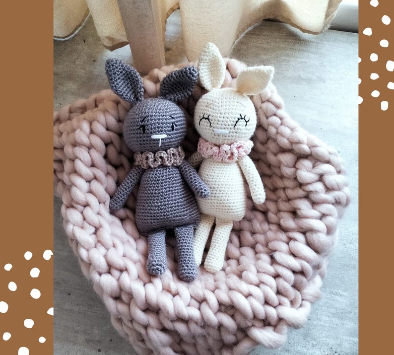 crochet bunny for easter, Easy to follow ragdoll pattern for a bunny. DIY bunny for vintage style nursery