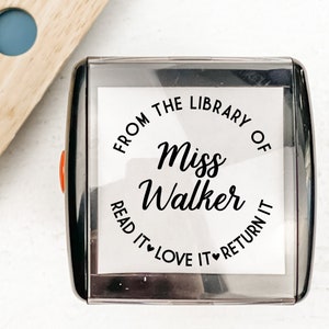Read It - Love It- Return It  Custom Book Stamp | Personalized Library Stamp