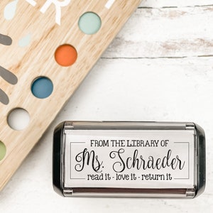 From the Library of Personalized Stamp | Cute Custom Book Stamp