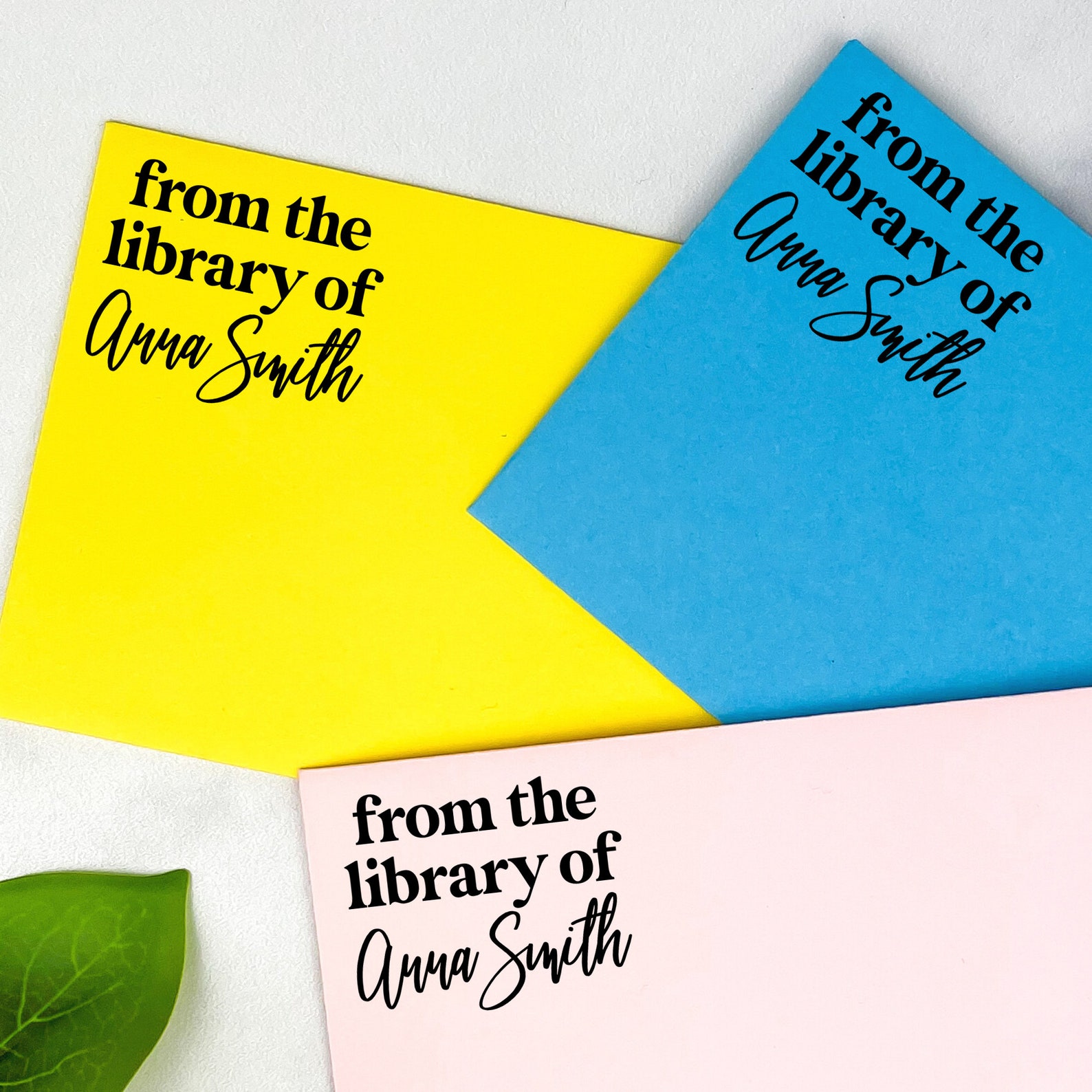 Modern Library Stamp Custom Book Stamp Ex Libris Etsy