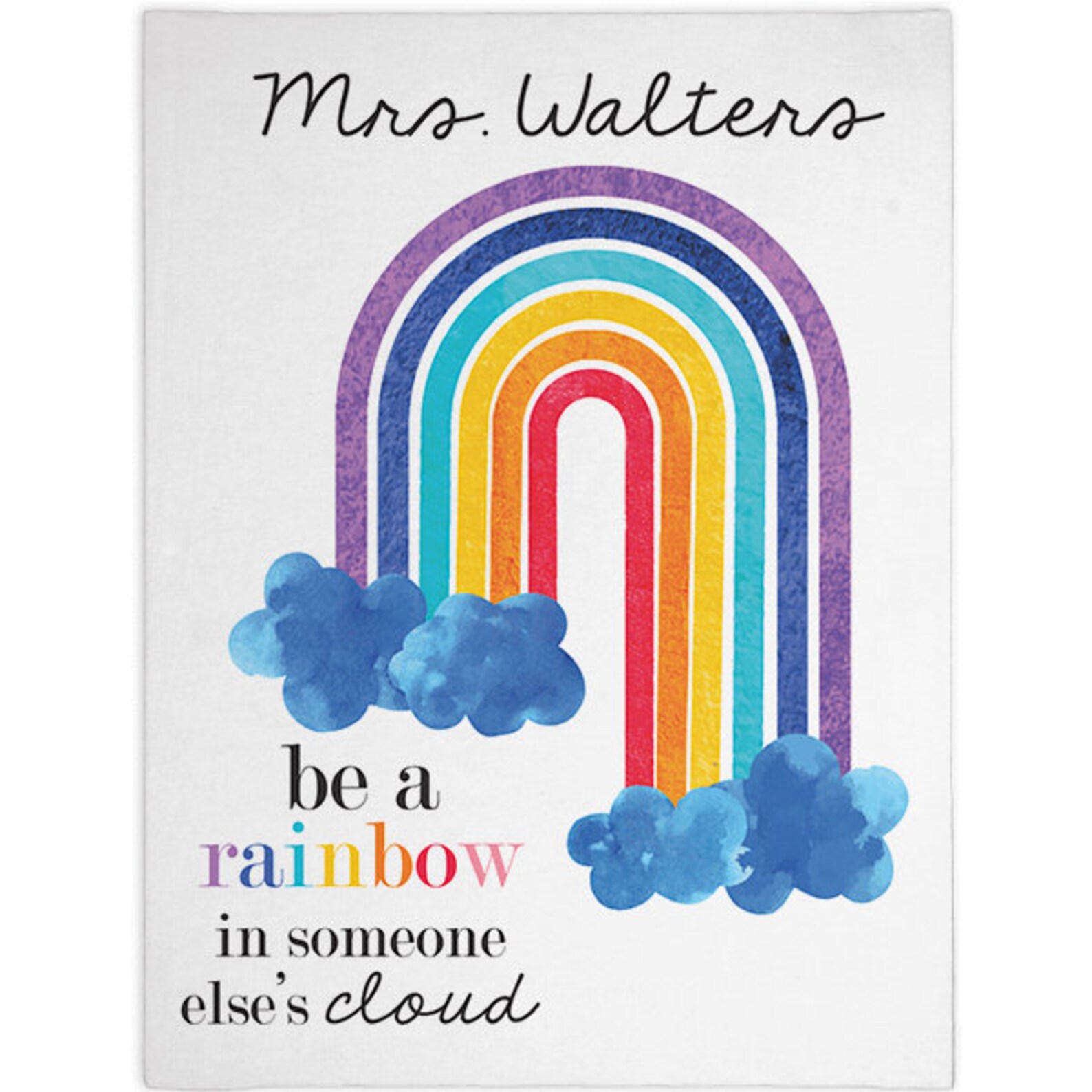 Be A Rainbow Cute Classroom Canvas Sign Gift for Teacher Etsy