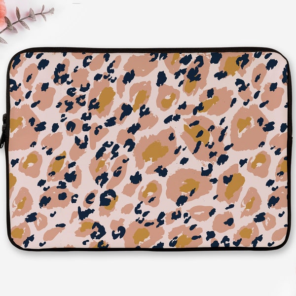 Leopard Print Laptop Sleeve Animal Laptop Sleeve Animal Skin Laptop Sleeve 12 inch Laptop Sleeve 13 inch Laptop Sleeve 15 inch Sleeve RA0162