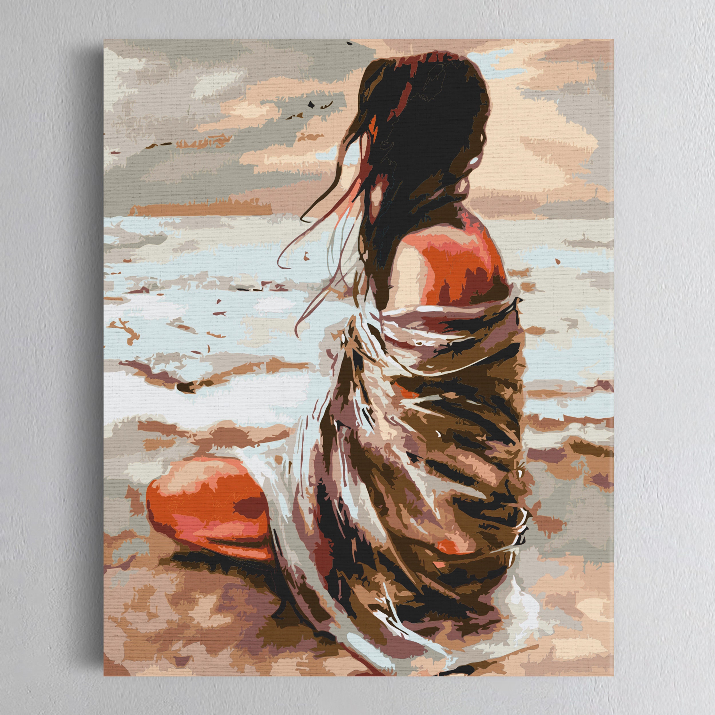 GATYZTORY Acrylic Painting By Numbers Diy Gifts Woman Figure
