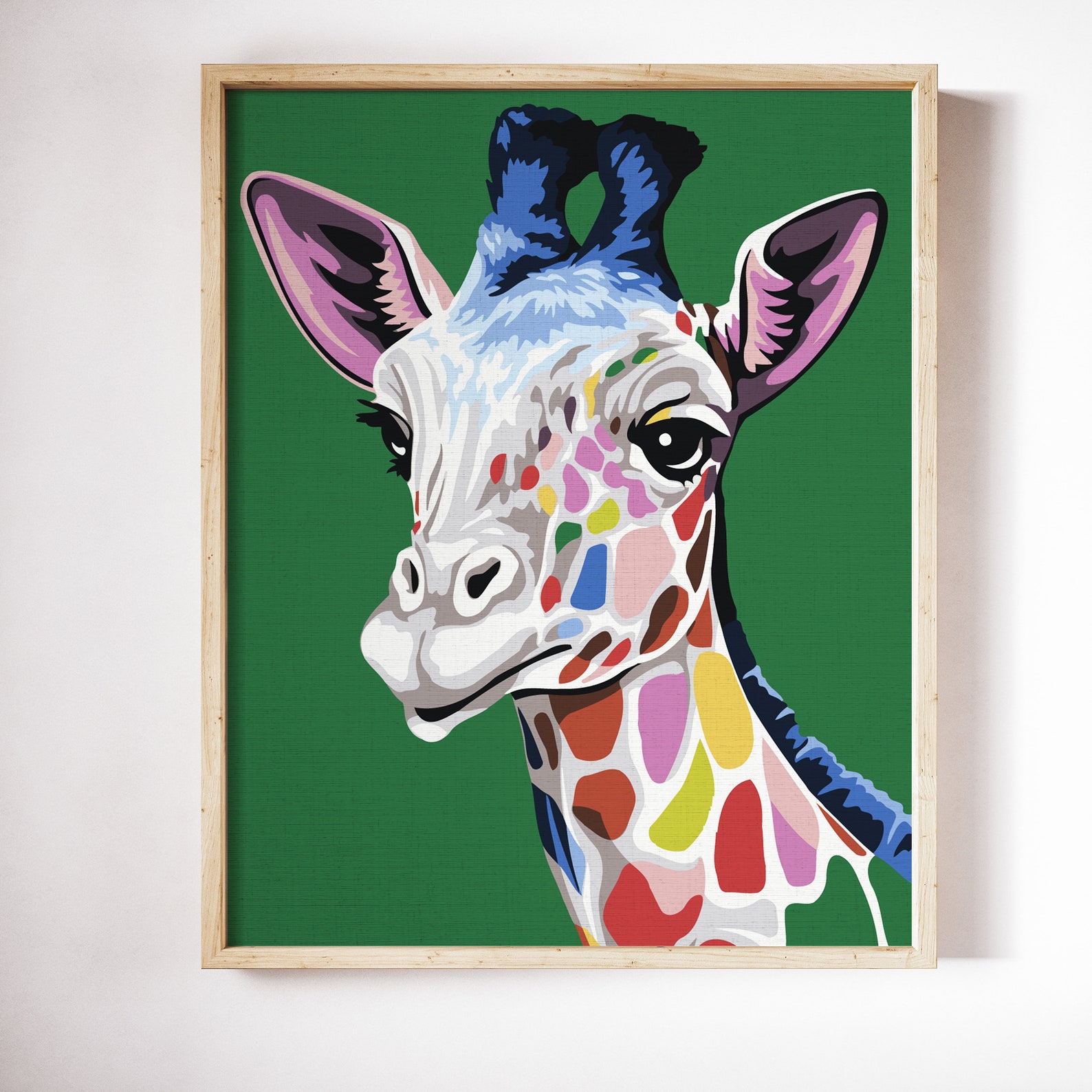 Giraffe Paint By Number Kit for Adults Animals Diy Kit Etsy