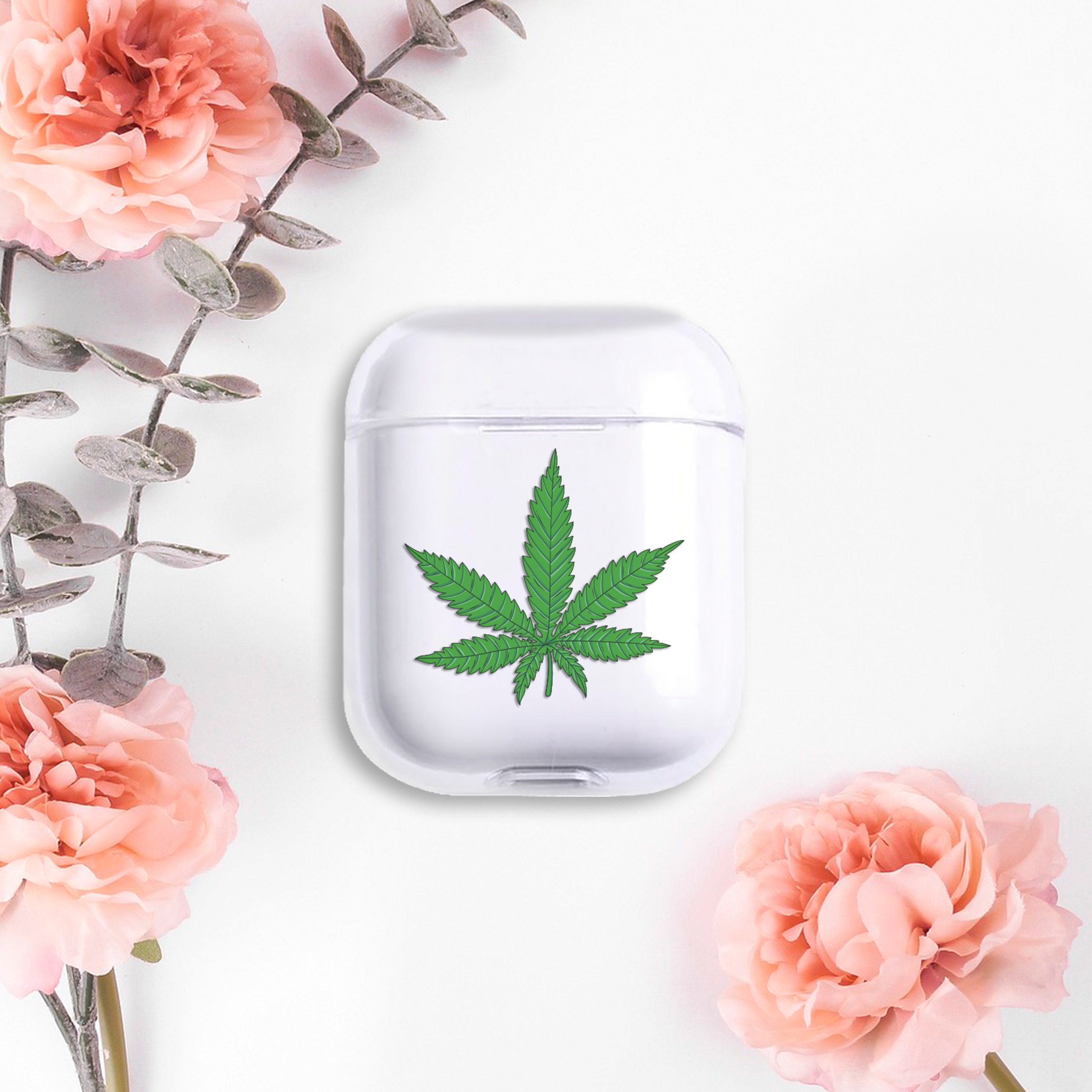Weed Airpod Case Iphone Airpods Pro Case Cover Weed Leaves Etsy UK