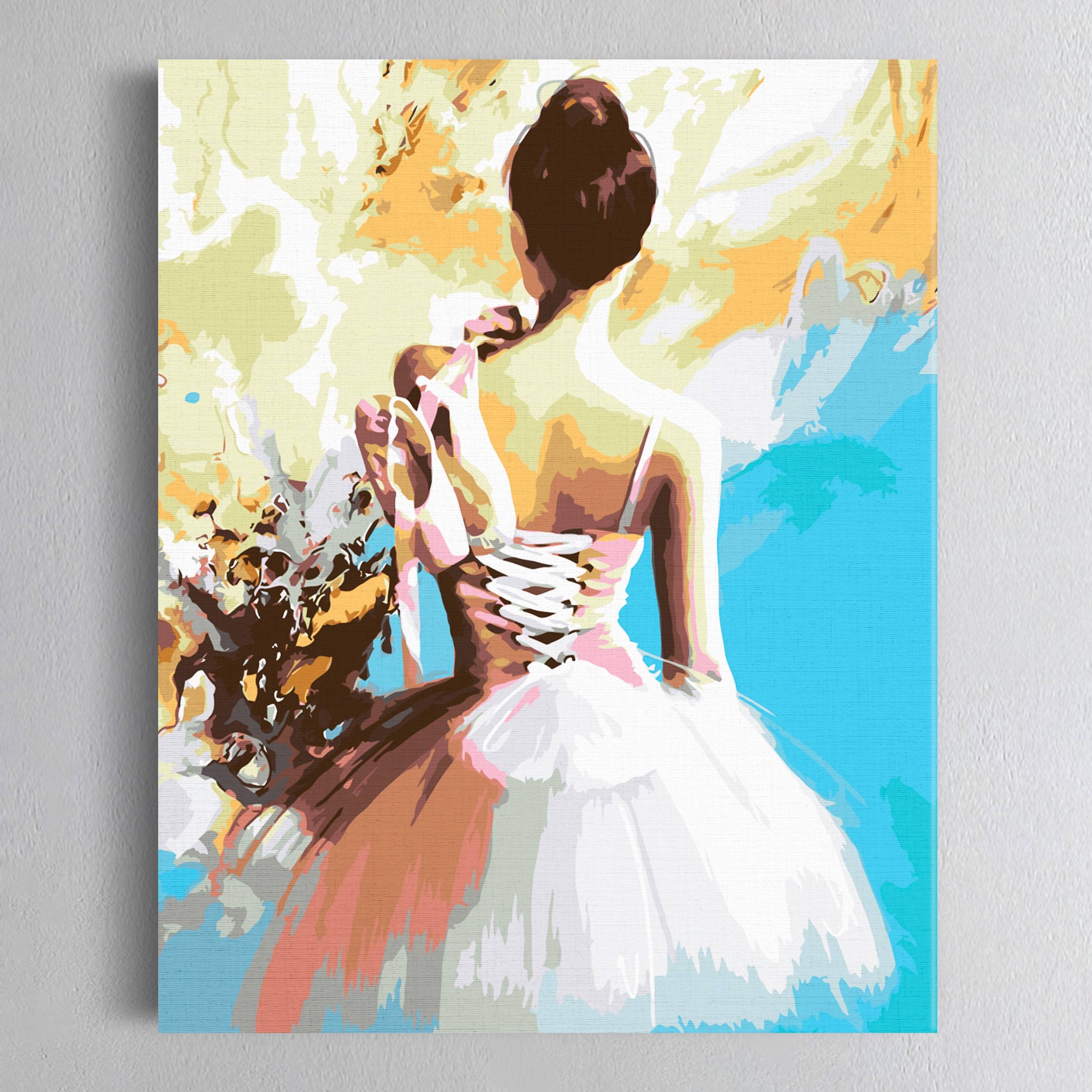 Ballerina Paint By Numbers For Adults Dancer Acrylic Painting Etsy