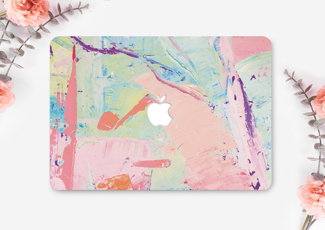 Oil Paints MacBook Pro 13 Case Watercolor Front and Bottom Hard Cover