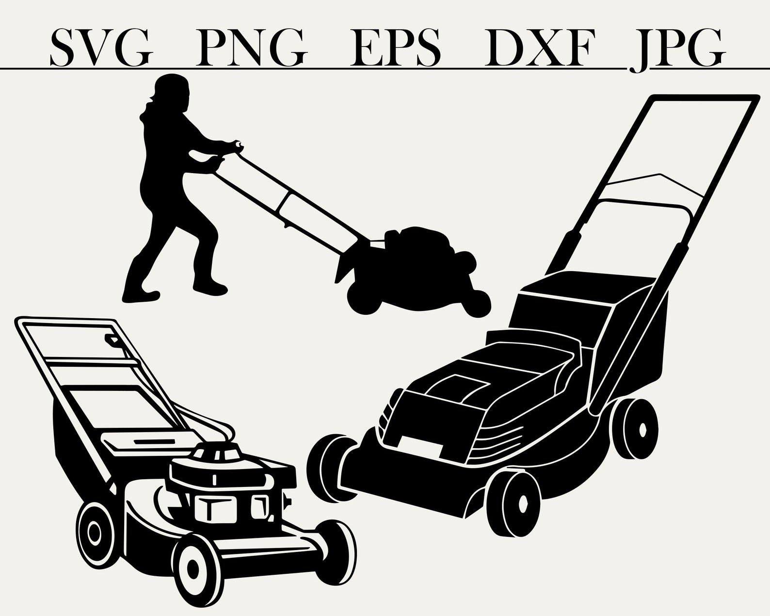 Download Lawn Mower Svg Landscaping Cut File Svg Files Silhouette ...