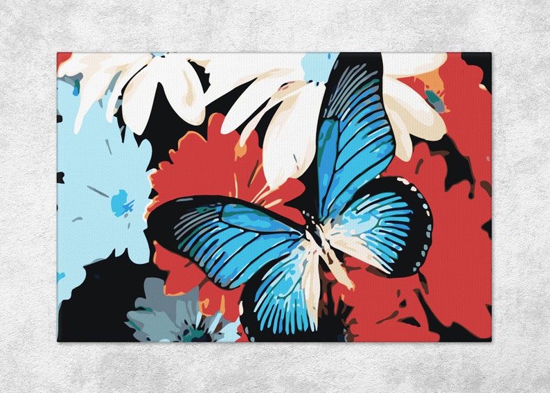 Butterfly Colorful Special price Painting By Super-cheap Numbers Numb by Flowers Paint DIY