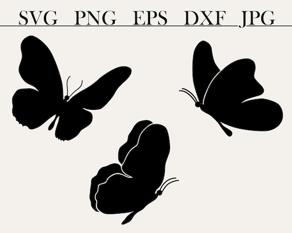 Butterfly Decal - Buy 1 Get 1 Free - Flying Butterfly Silhouette Stickers