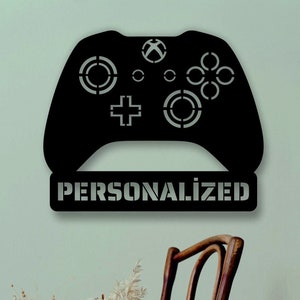Personalized X Box Controller Wall Decor | 3D Geometric Wall Art | Wooden Wall Hanging | Custom Game Console Minimalist Sign|Gift For Gamers
