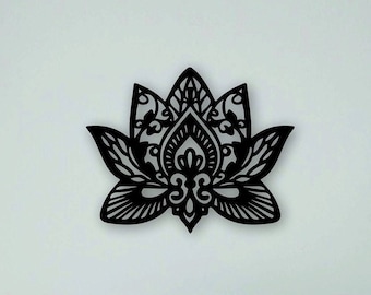 LOTUS FLOWER TABLE Laser Cut Mdf, Wood Art, Wall Art, Housewarming Gift, Home Decoration