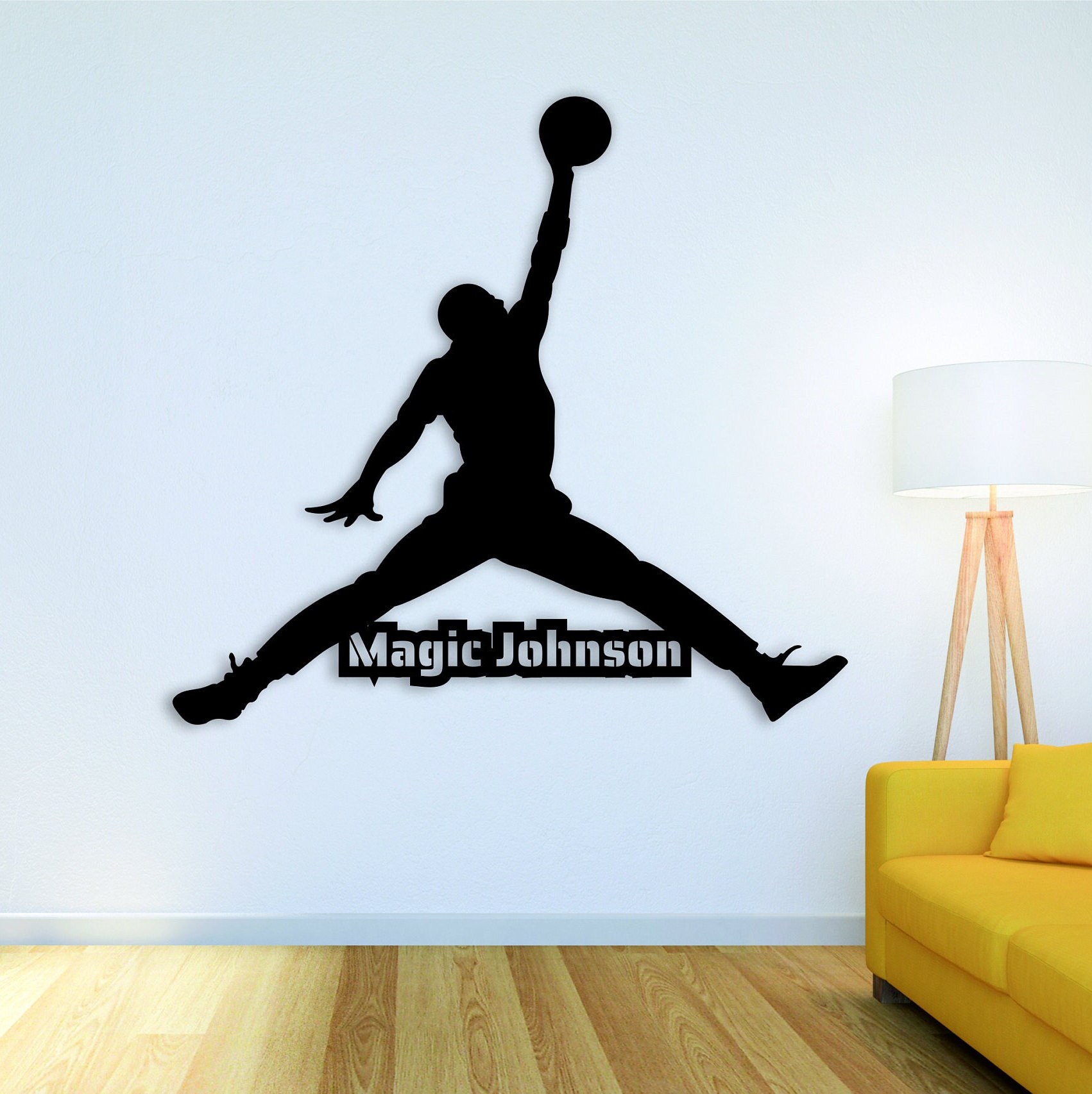 Personalized Basketball Player Wall Decor 3D Silhouette Etsy