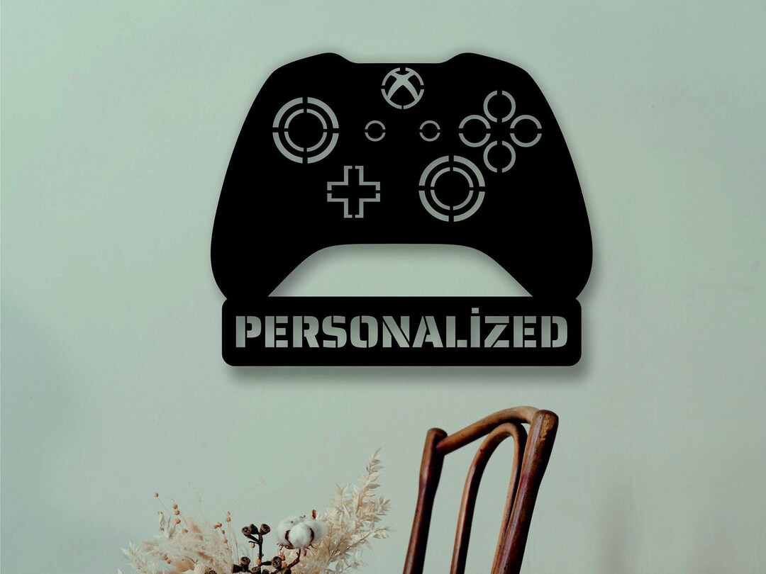 Personalized X Box Controller Wall Decor | 3D Geometric Wall Art ...