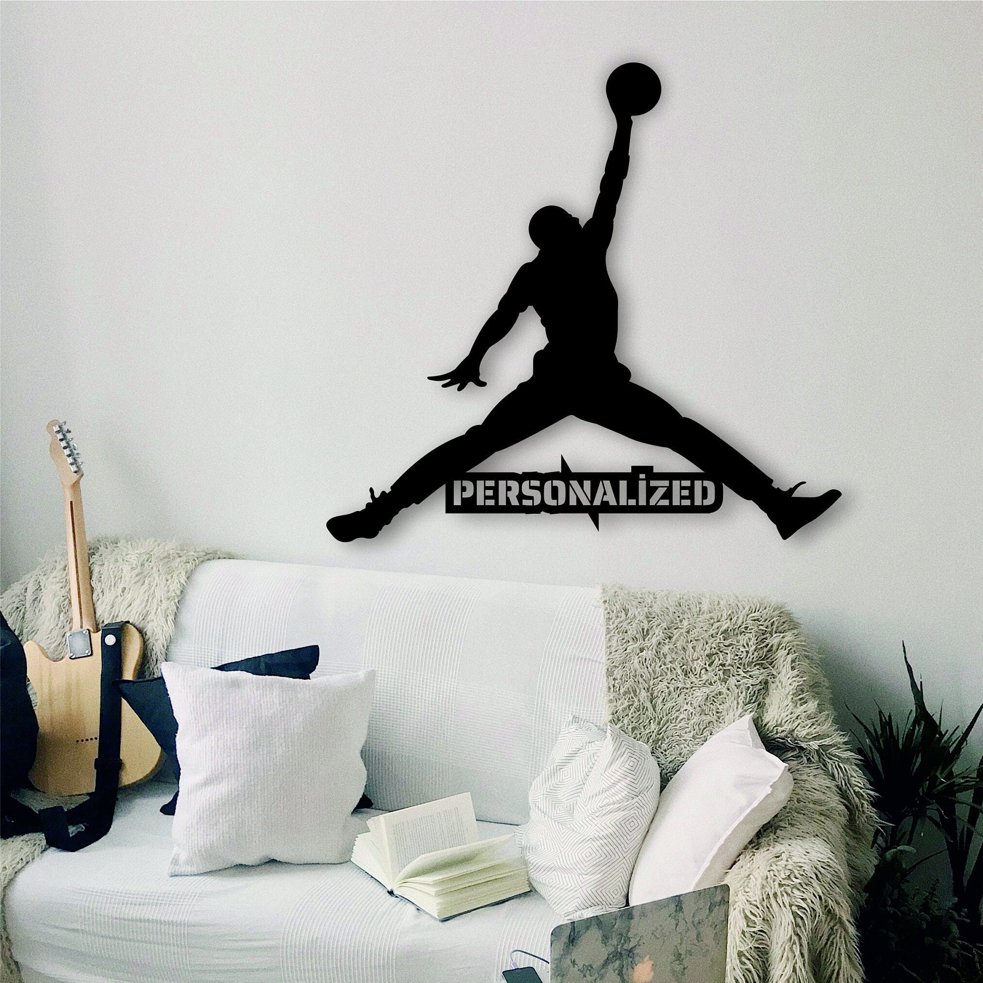 Personalized Basketball Player Wall Decor 3D Silhouette Etsy