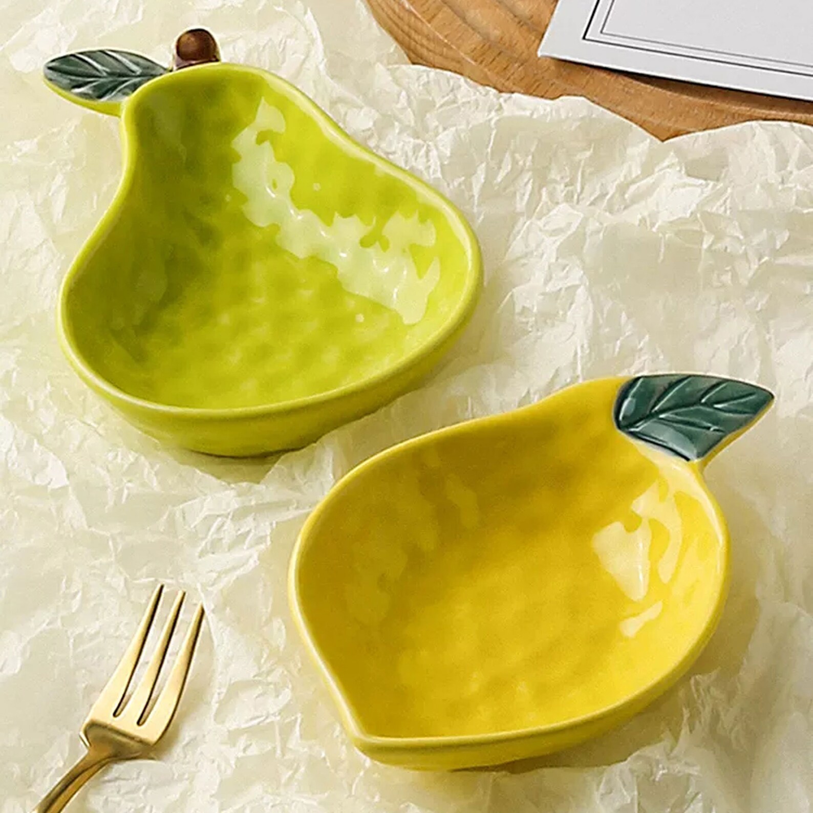 4 Pieces Cute Ceramic Fruit Bowls Set Ceramic Dish Salad Bowl Etsy