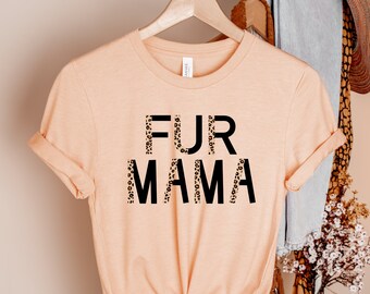 Dog Mama Dog Wine Lover Dog Hair FurFetti Pet Owner Shirt Dog Mom T-Shirt Paw Print Funny Dog Lover Tee Fur Mom Shirt Fur Mama Shirt