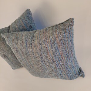 Turquoise Tweed Accent Pillow 16&quot; poly insert