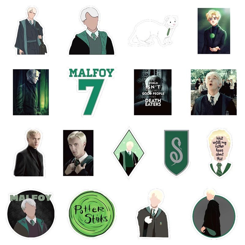 Draco Malfoy Harry Potter Sticker Pack Stickers Assorted Etsy