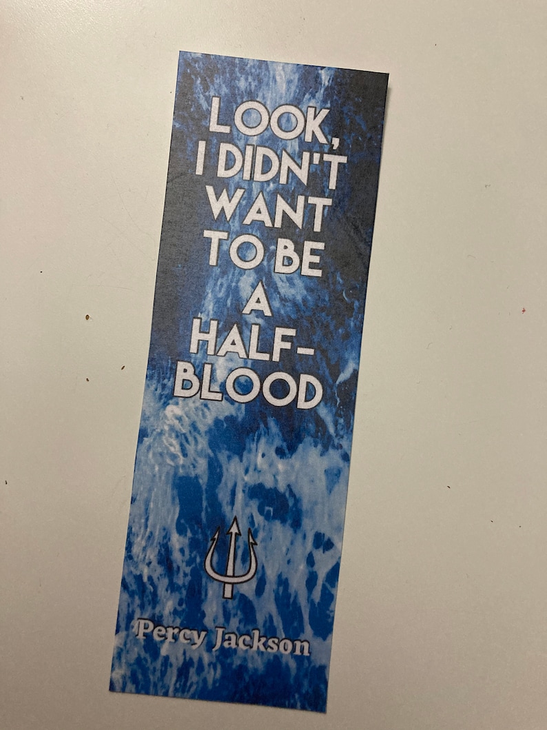 percy jackson quote bookmark pjo rick riordan heroes of etsy