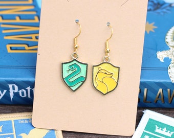 Divided House Harry Potter Earrings, Slitherclaw, Slitherpuff, Gryffinclaw, Ravenpuff, Huffledor and more! **Select two to order!