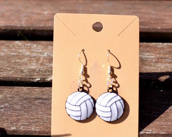 Volleyball dangle earrings, bump, set, spike, kill, gifts for volleyball players, volleyball mom.
