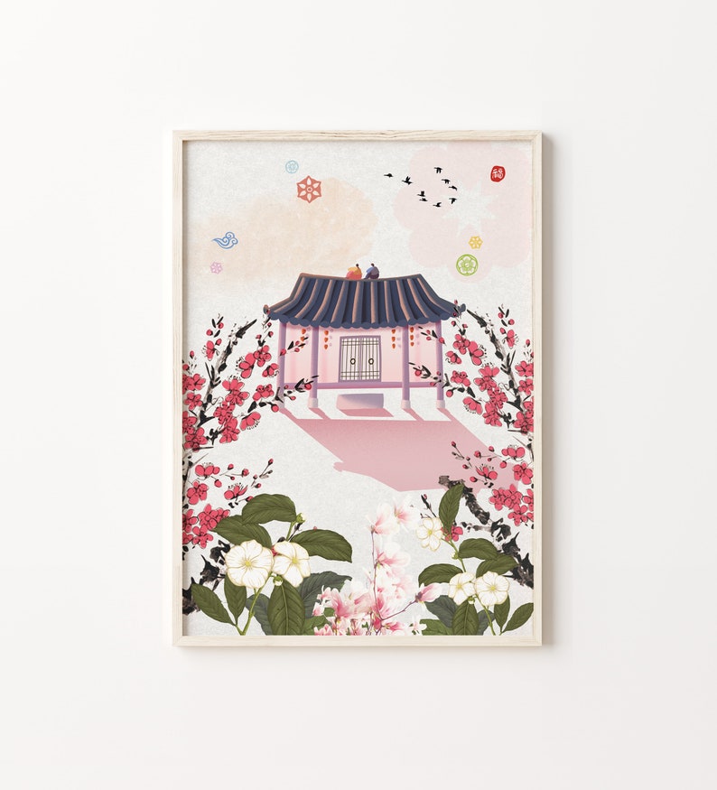 Korean Art Asian Art Asian Art Print Asian Art Poster Etsy