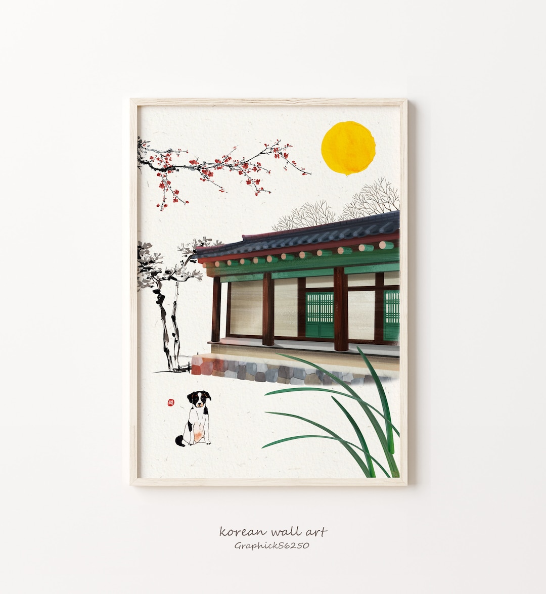 Korean Wall Art, Korean Art Print, Korean Art Poster, Korean Art Wall