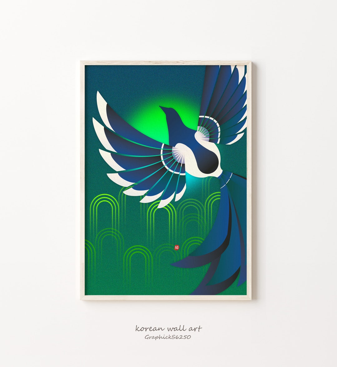 Korean Wall Art, Korean Art Print, Korean Art Poster, Korean Art Wall