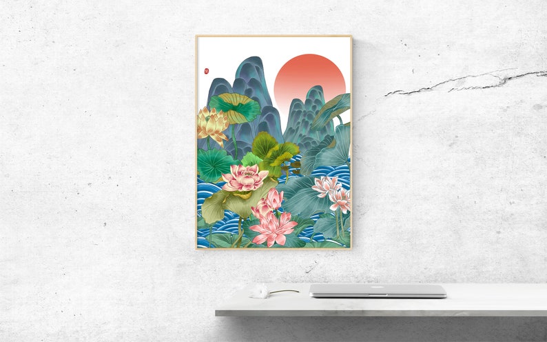 Korean Wall Art Korean Art Print Korean Art Poster Korean - Etsy