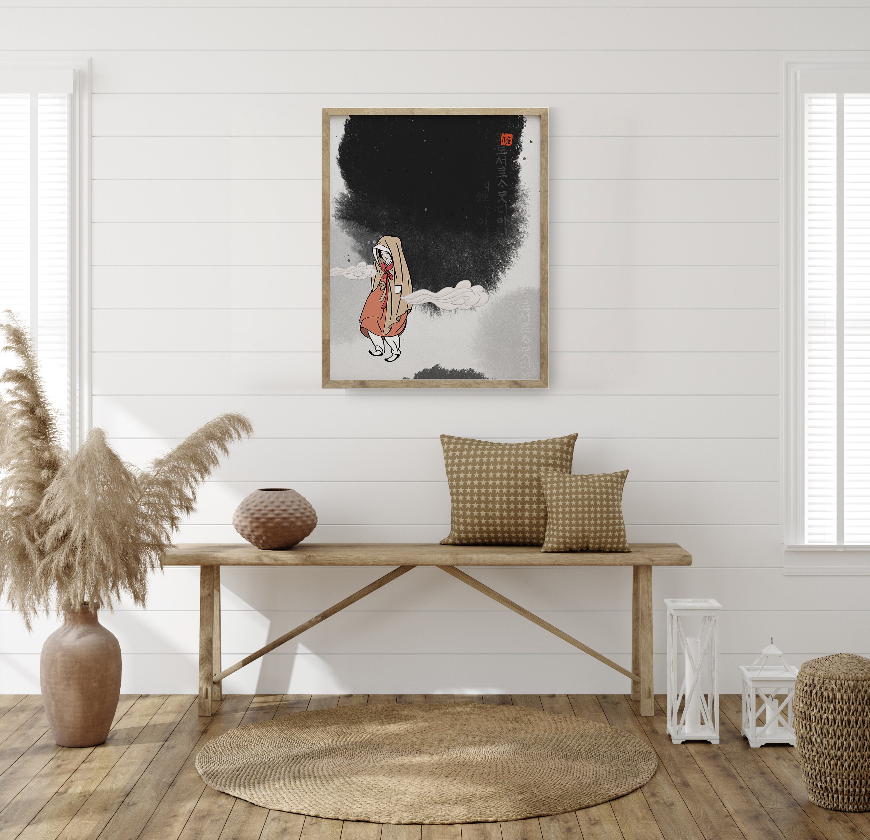 Korean Art Asian Art Asian Art Print Asian Art Poster Etsy