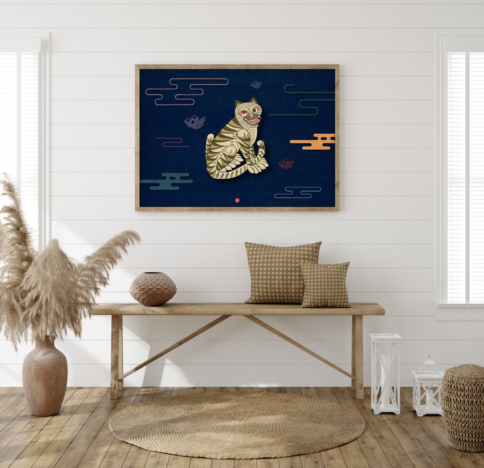 Korean Tiger Art Korean Art Asian Art Print Asian Art | Etsy