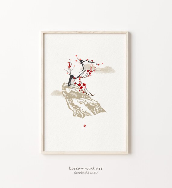 Korean Wall Decor Prints Korean Wall Art Korean Art Print - Etsy