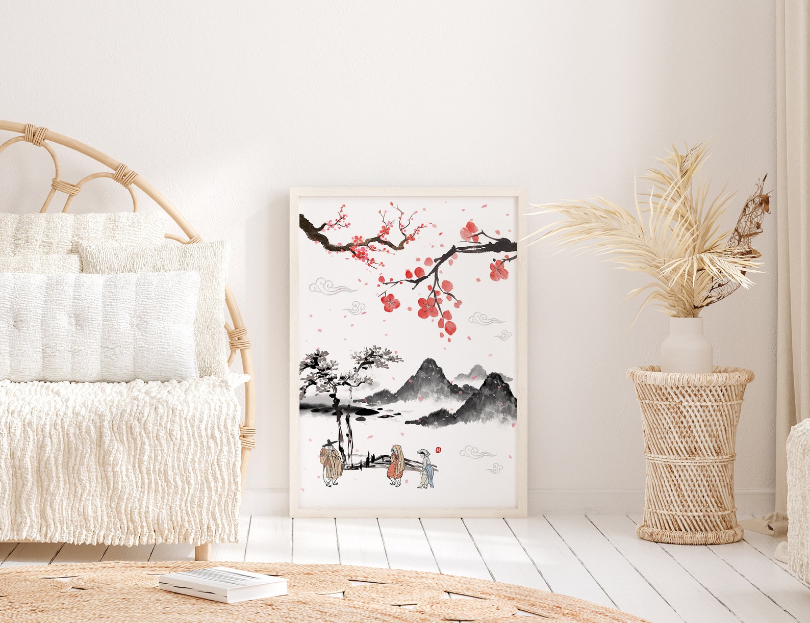 Korean Wall Decor Prints Korean Wall Art Korean Art Print Etsy