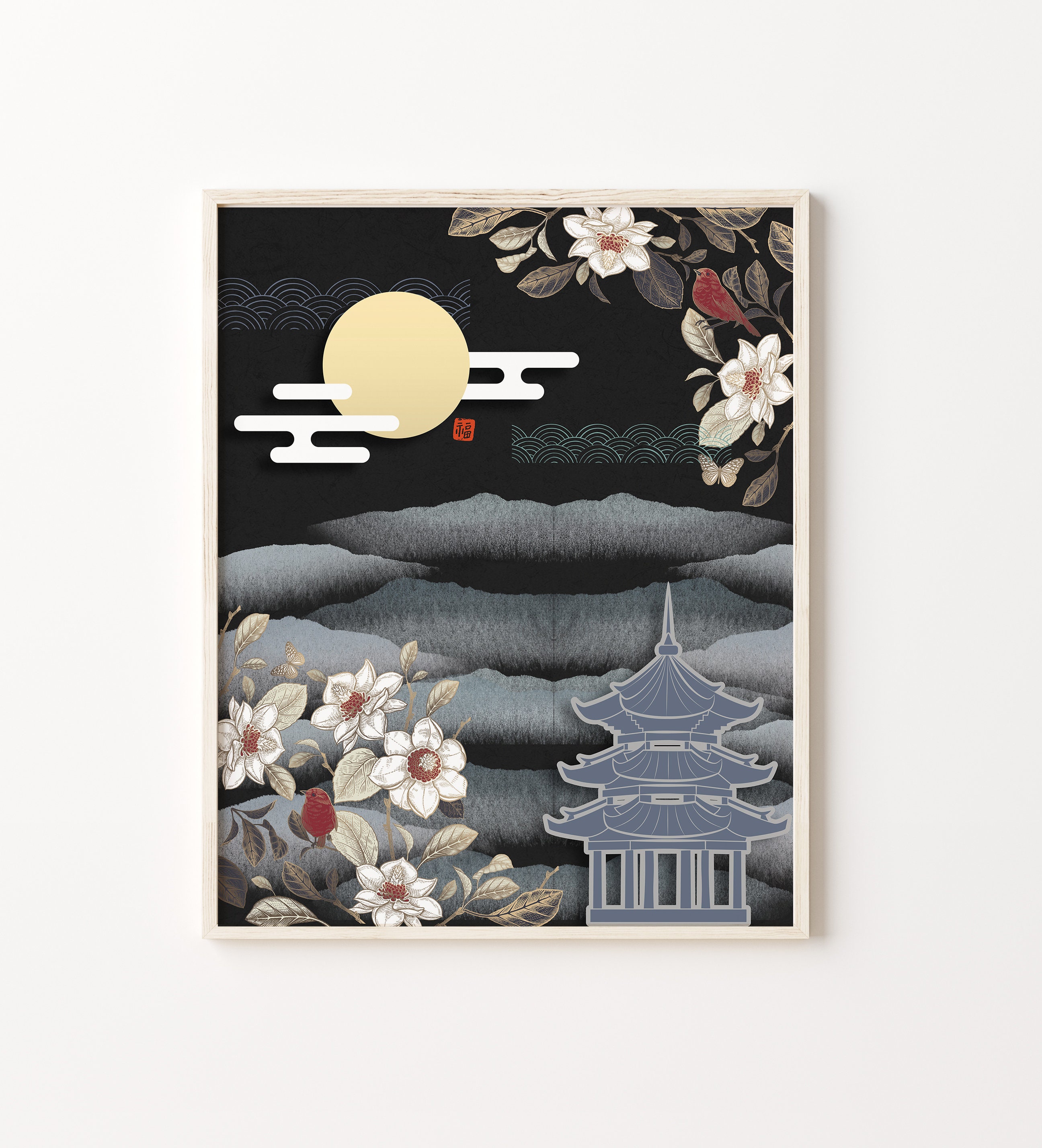 Korean Art Asian Art Asian art print Asian art poster Etsy