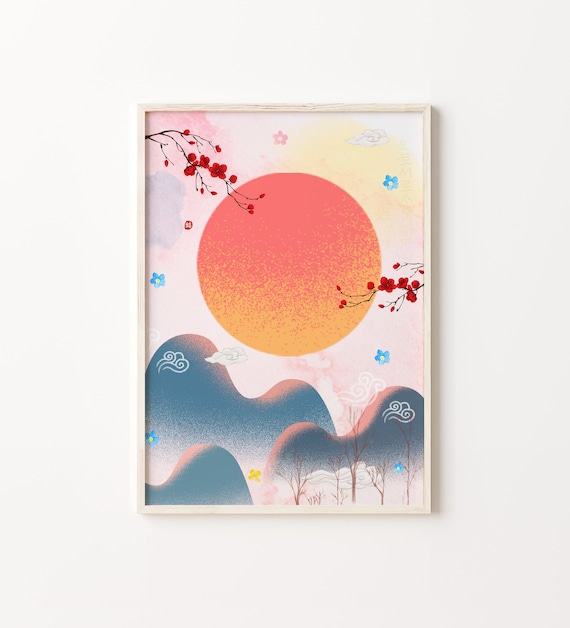 Korean Wall Art Korean Art Print Korean Art Poster Korean Etsy