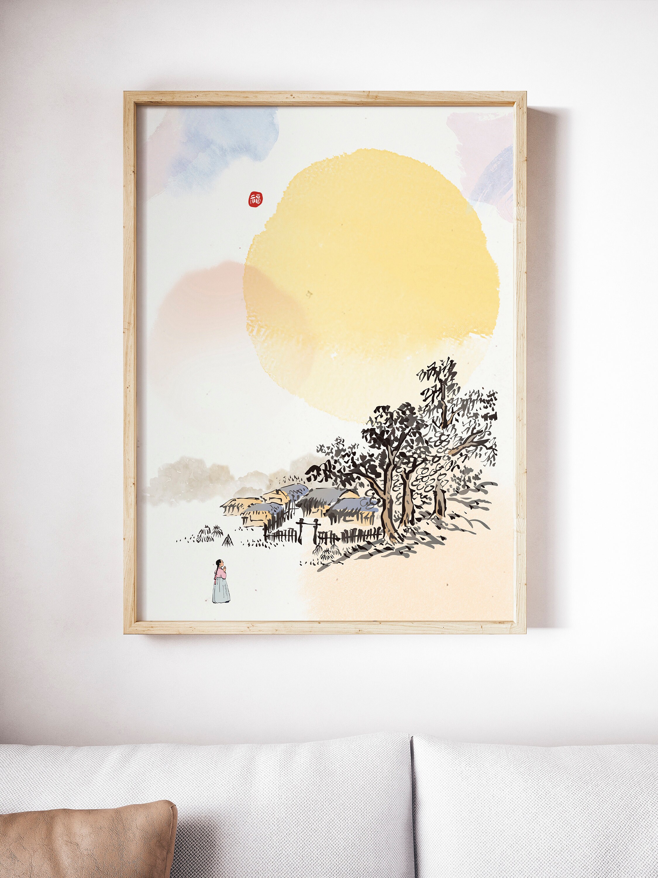 Korean Art Asian Art Asian Art Print Asian Art Poster Etsy Canada