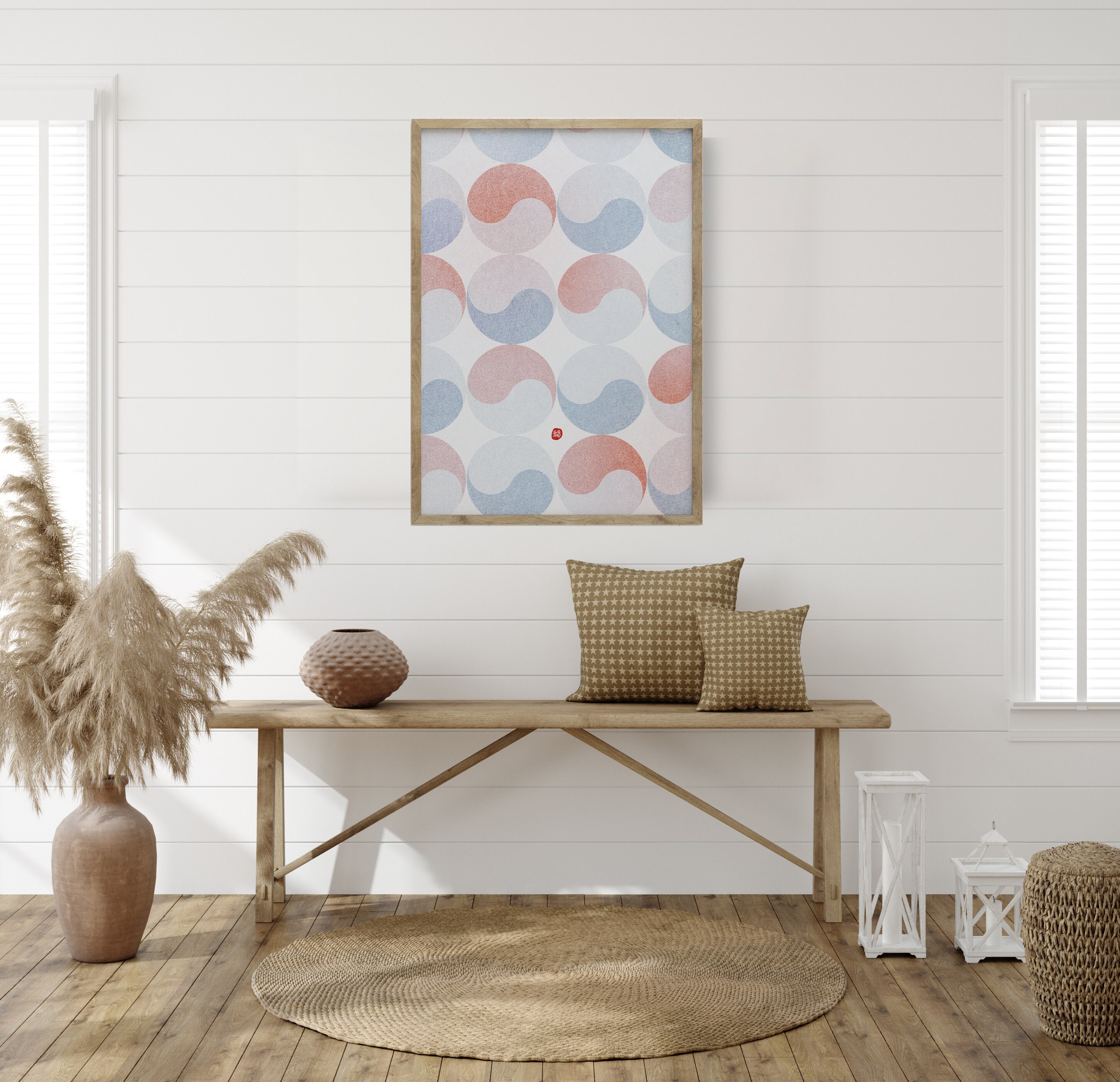 Korean Flag Korean Flag Printable Korean Flag Art Taegeukgi Etsy