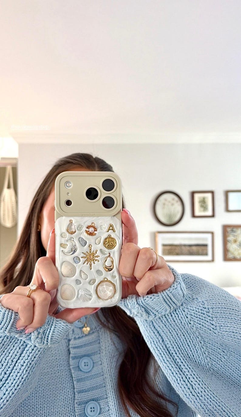 Custom Phone Case Handcrafted & Personalized Memor Inspired Shell Phone Case image 5