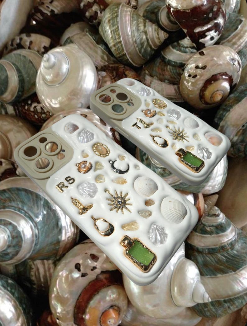 Custom Phone Case Handcrafted & Personalized Memor Inspired Shell Phone Case image 2