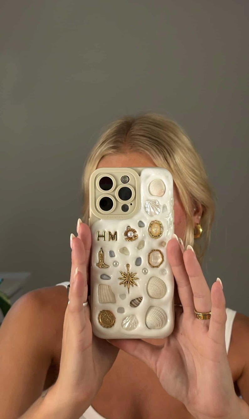 Custom Phone Case Handcrafted & Personalized Memor Inspired Shell Phone Case image 4